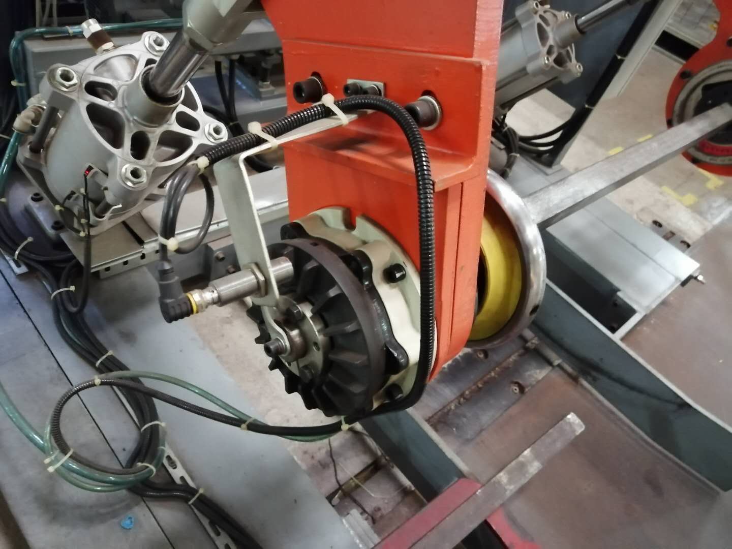 Why air friction brake used well in tension control system?
