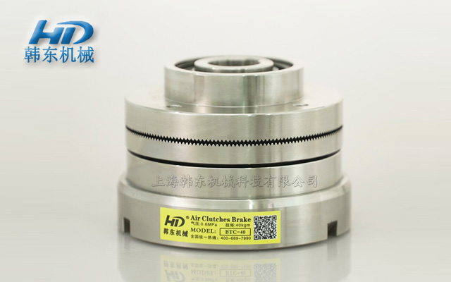 Overview of maintenance points for toothed pneumatic clutch
